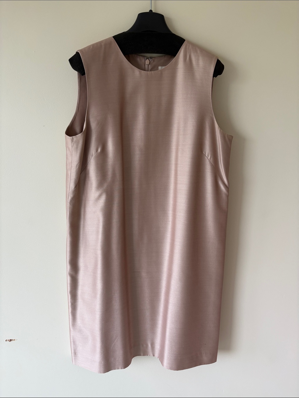 Tory Burch Sleeveless Silk Dress In Blush Pink